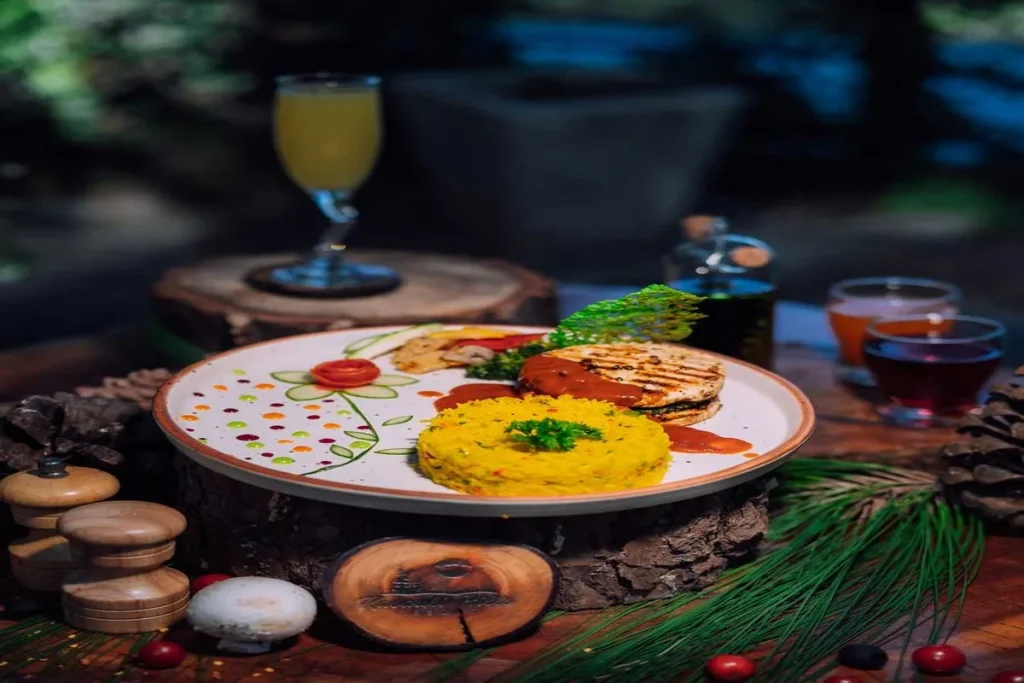 What to eat in Kasauli – a spread of Himachali and North Indian food with a scenic mountain setting